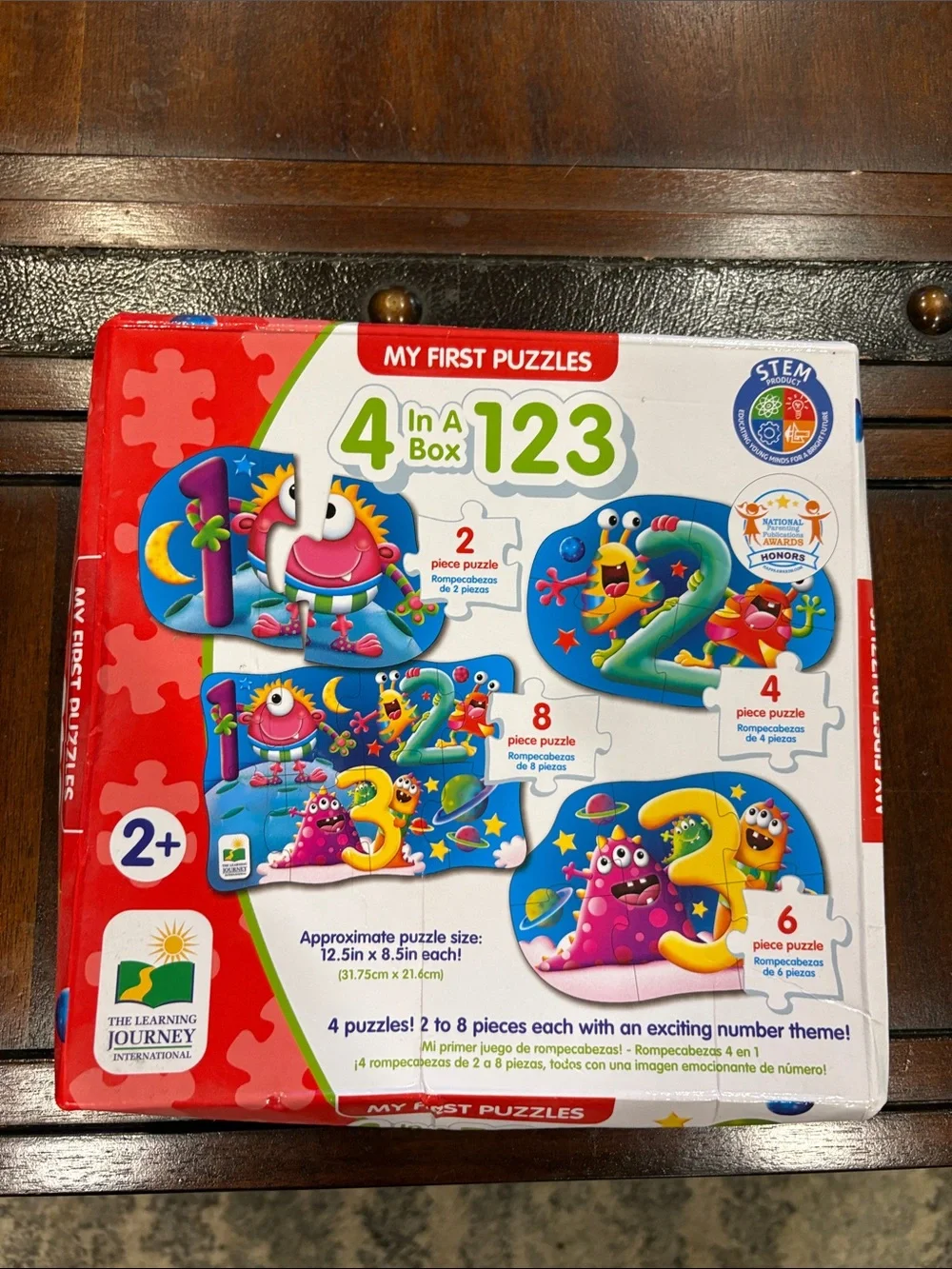 The Learning Journey My First Puzzles 4-in-1 123 Numbers Puzzle - Red